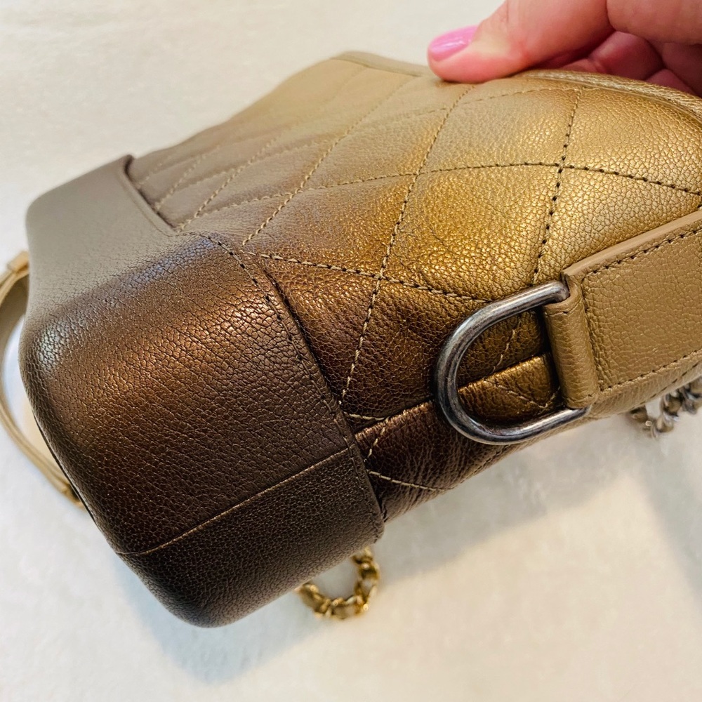 💓Sold💓Chanel Small Gabrielle Gold Ombré - Picture 6 of 16